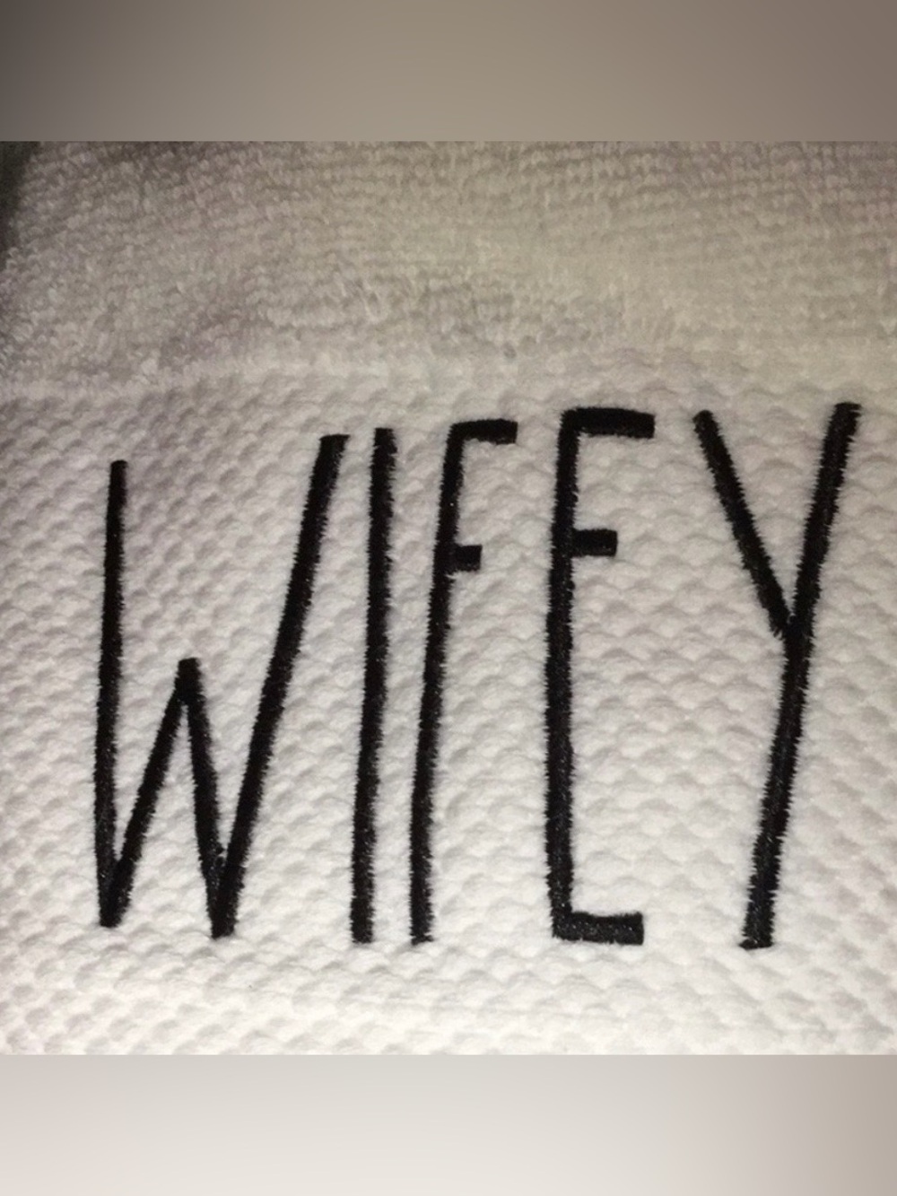 Rae Dunn Wifey & Hubby Hand Towels - Picture 4 of 8